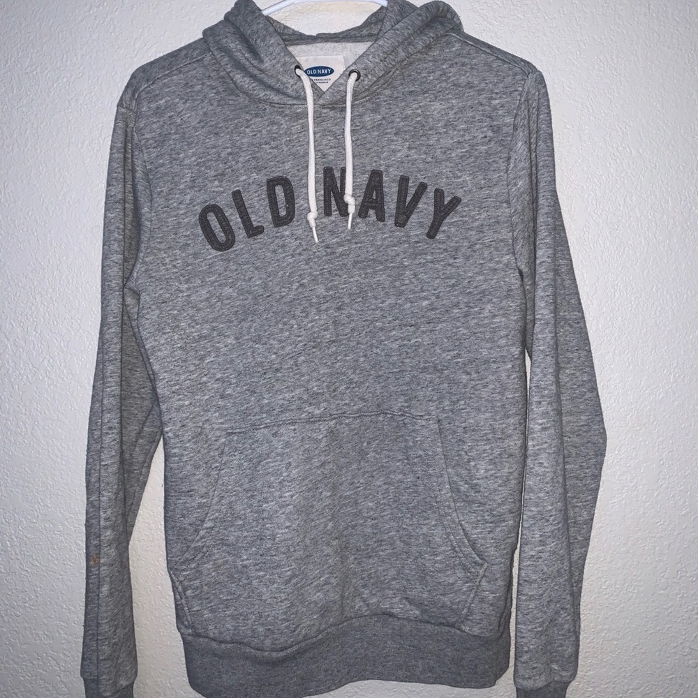Old navy logo grey hoodie